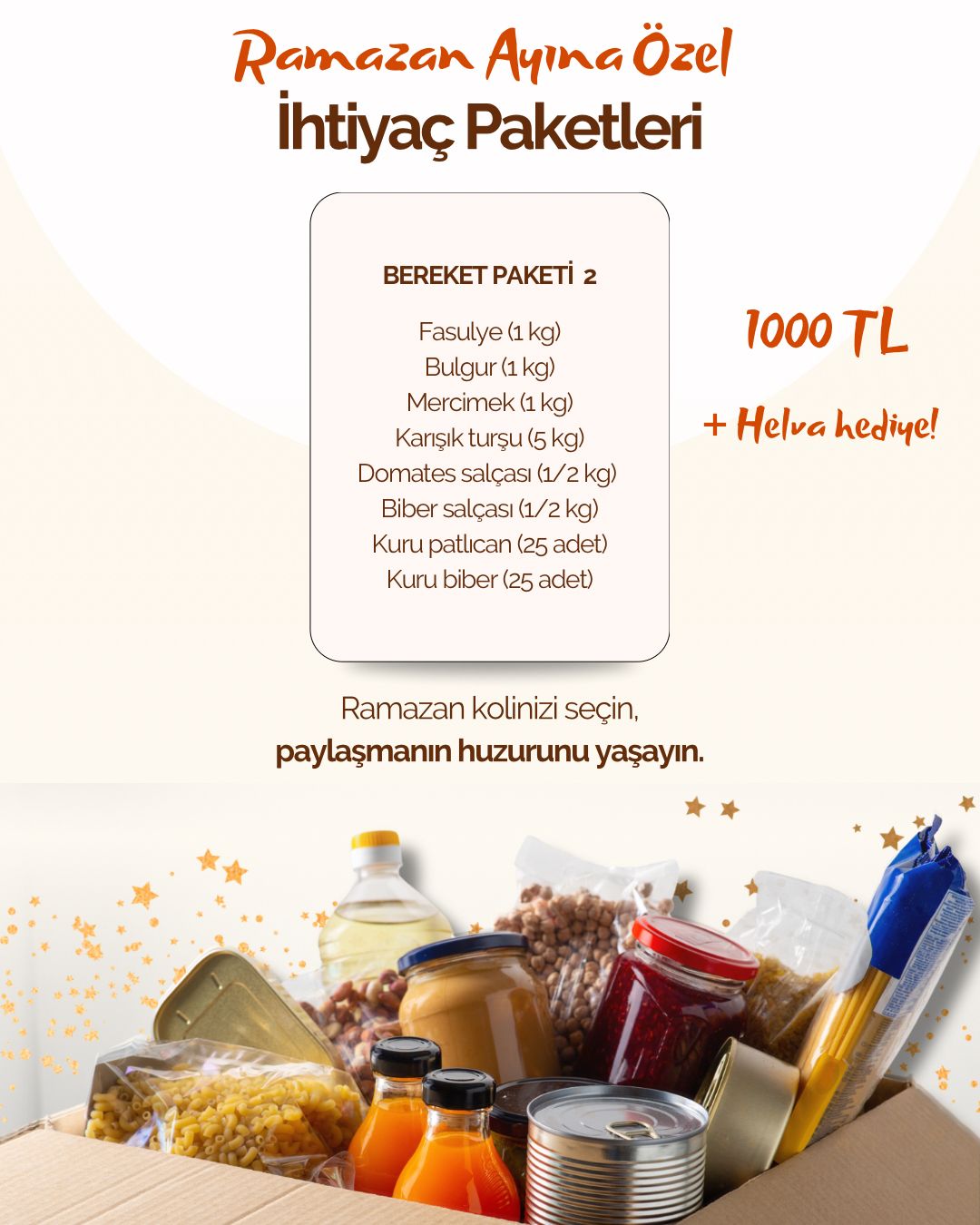 Ramazan kolisi 2026 bereket paketi 2